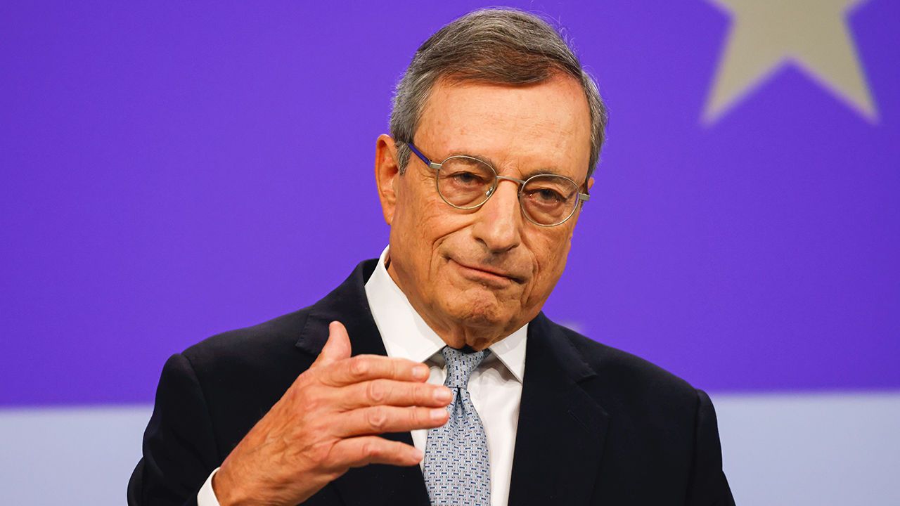 Mario Draghi during a news conference at the European Commission in Brussels, Belgium, on September 9th 2024