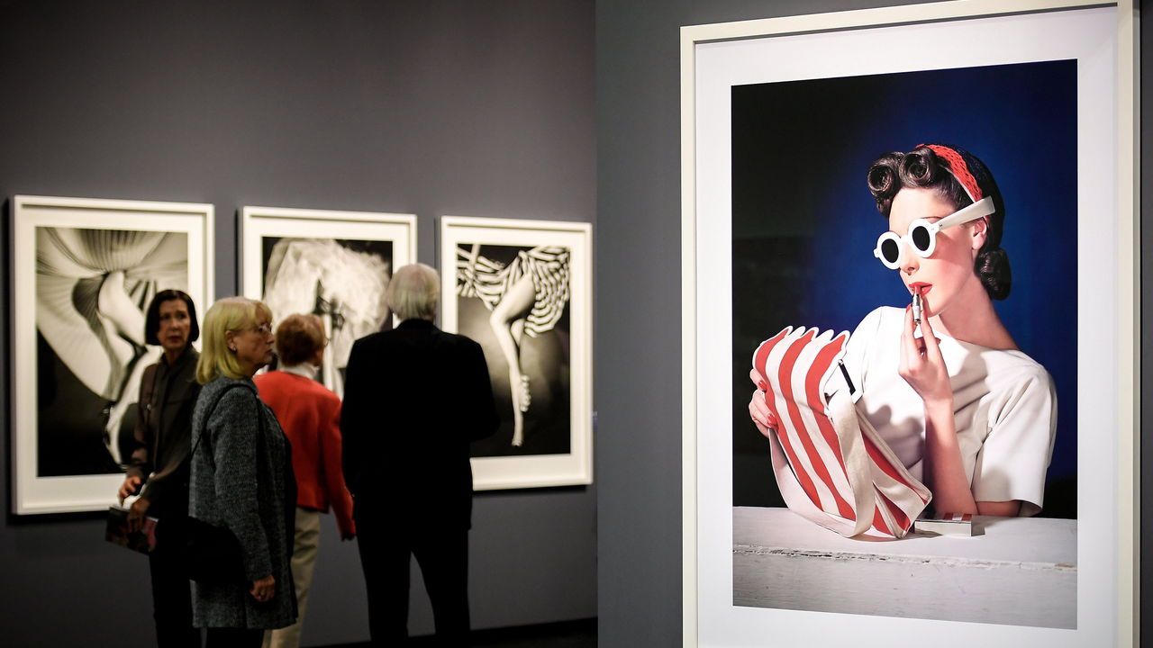 "Muriel Maxwell" by Horst P. Horst on display at the "Art Cologne" fair at Koelnmesse in Cologne, Germany, April 11th 2019