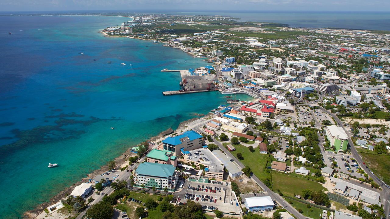 Downtown Georgetown in the Cayman Islands