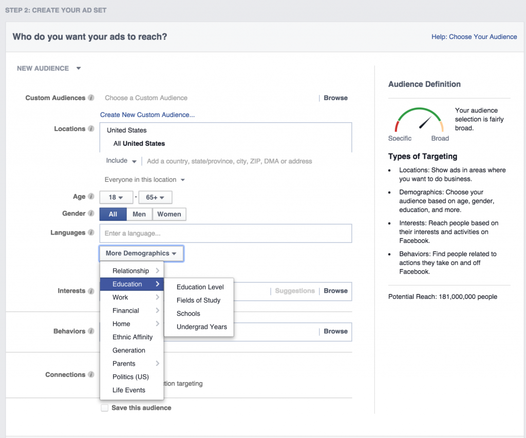 ad targeting options