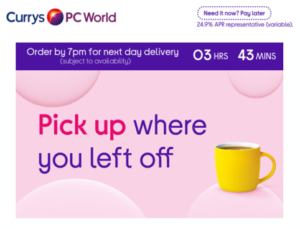 Currys digital transformation included revamping the abandoned basket journey