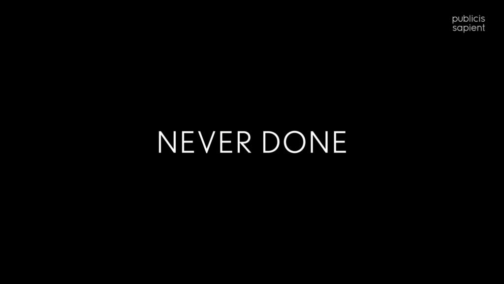 Still from 'Never Done' a documentary produced by Public Sapient's storytelling studio