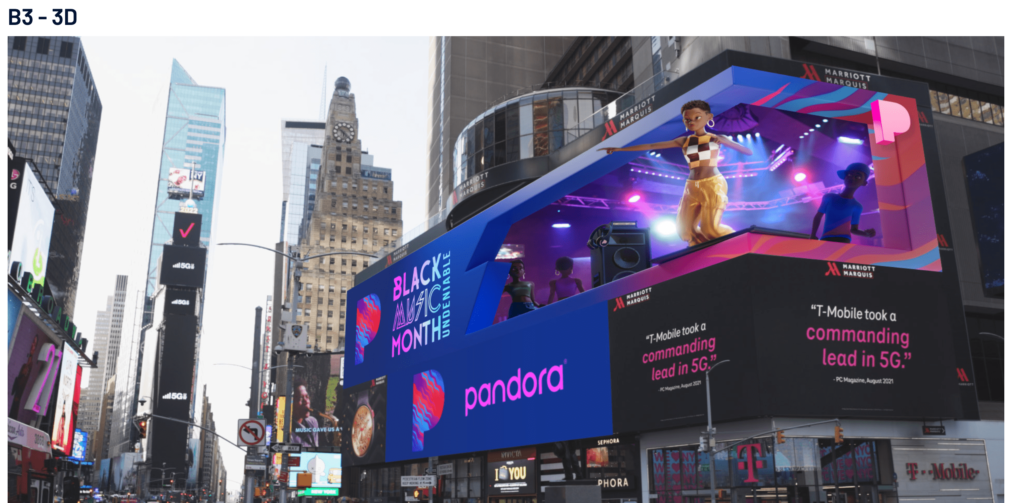 How Pandora’s out-of-home 3D billboard celebrated Black Music Month